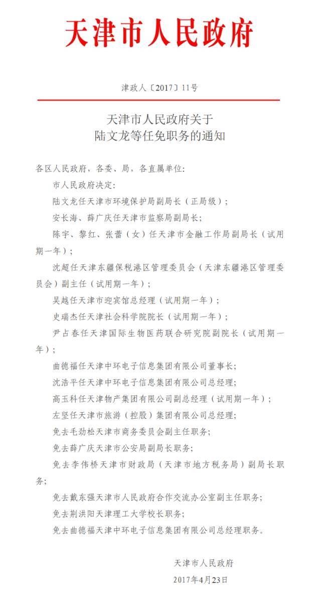 天津最新人事任免,天津最新人事任免，城市发展的脉搏与未来展望，天津人事任免更新，城市发展脉搏与未来展望